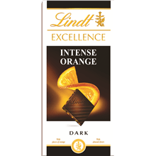 שוקולד מריר לינדט -  תוספת תפוז ושבבי שקדים - Lindt