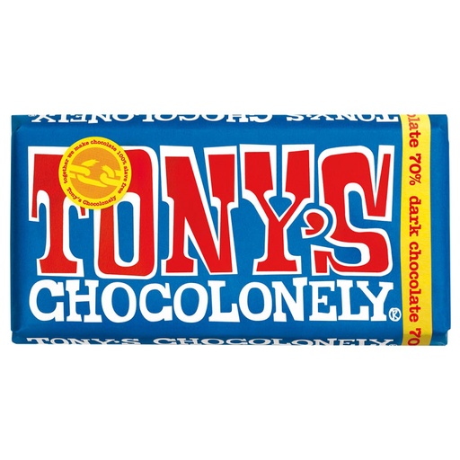 שוקולד טוניס - מריר Tony's (כחול) (180 גרם)