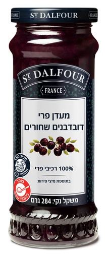 6 יח' - סן דלפור - מעדן פרי בטעם (דובדבנים שחורים) (284 ג')