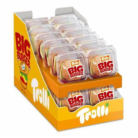 24 יח' - המבורגר Trolli Big Burger (ל"כ) (50 ג')