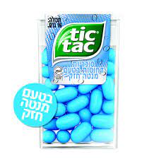 12 יח' - טיקטק tictac בטעם מנטה חזק (כחול)