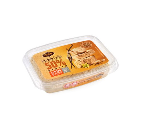 חלוה אחוה - בטעם וניל (400ג' בקופסה)